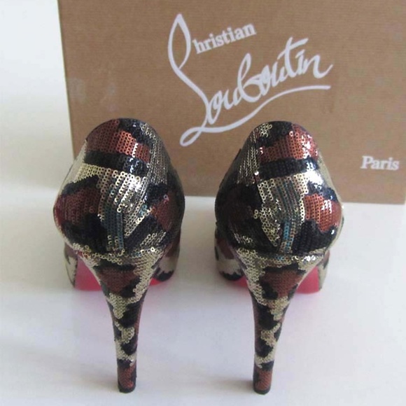 CHRISTIAN LOUBOUTIN Very Prive Paillettes 39 /9 US - Picture 6 of 8